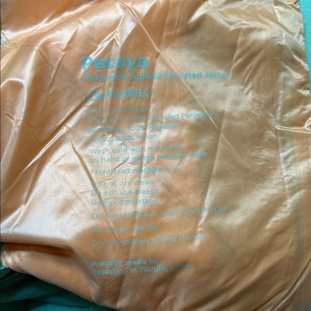 Cotopaxi Women's Pacaya Insulated Jacket. Polartec. Medium. NWT